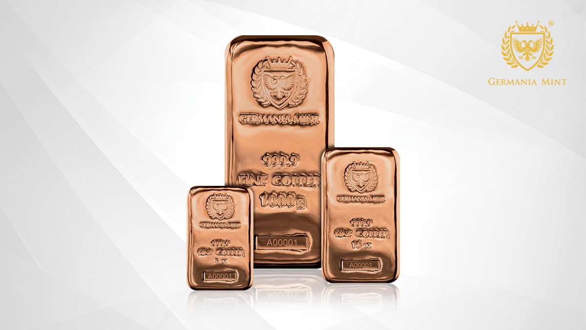 Copper Cast Bars Investment Products Germania Mint