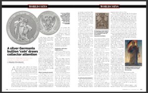 article about germania mint in world coins