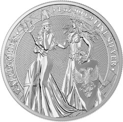 Columbia & Germania 2 Oz 9999 Silver Coin Germania 2019 10 Mark The Allegories 