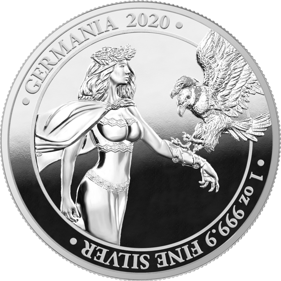 2020 Germania 1 oz Silver Proof obverse