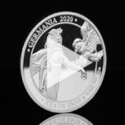Germania Proof 1 Oz 999.9 Silver Proof Coin Germania 2020 5 Mark