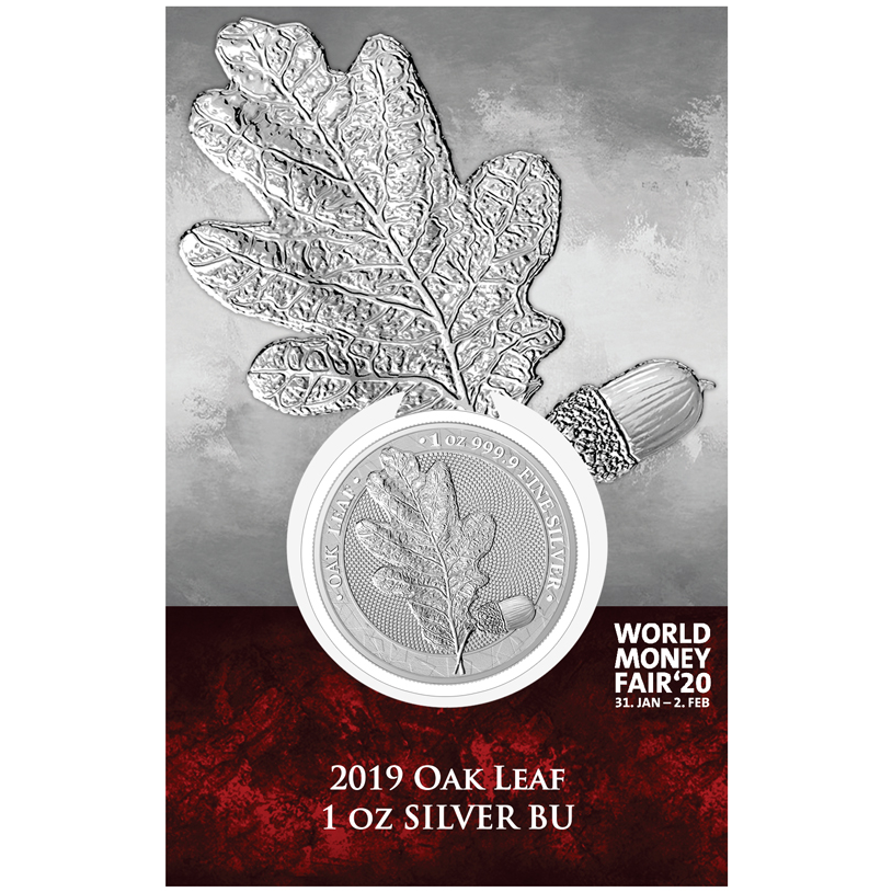 2019 Oak Leaf 1 oz Silver BU  WMF 2020 edition