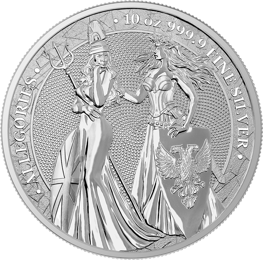 Allegories: Britannia & Germania 10 oz Silver BU