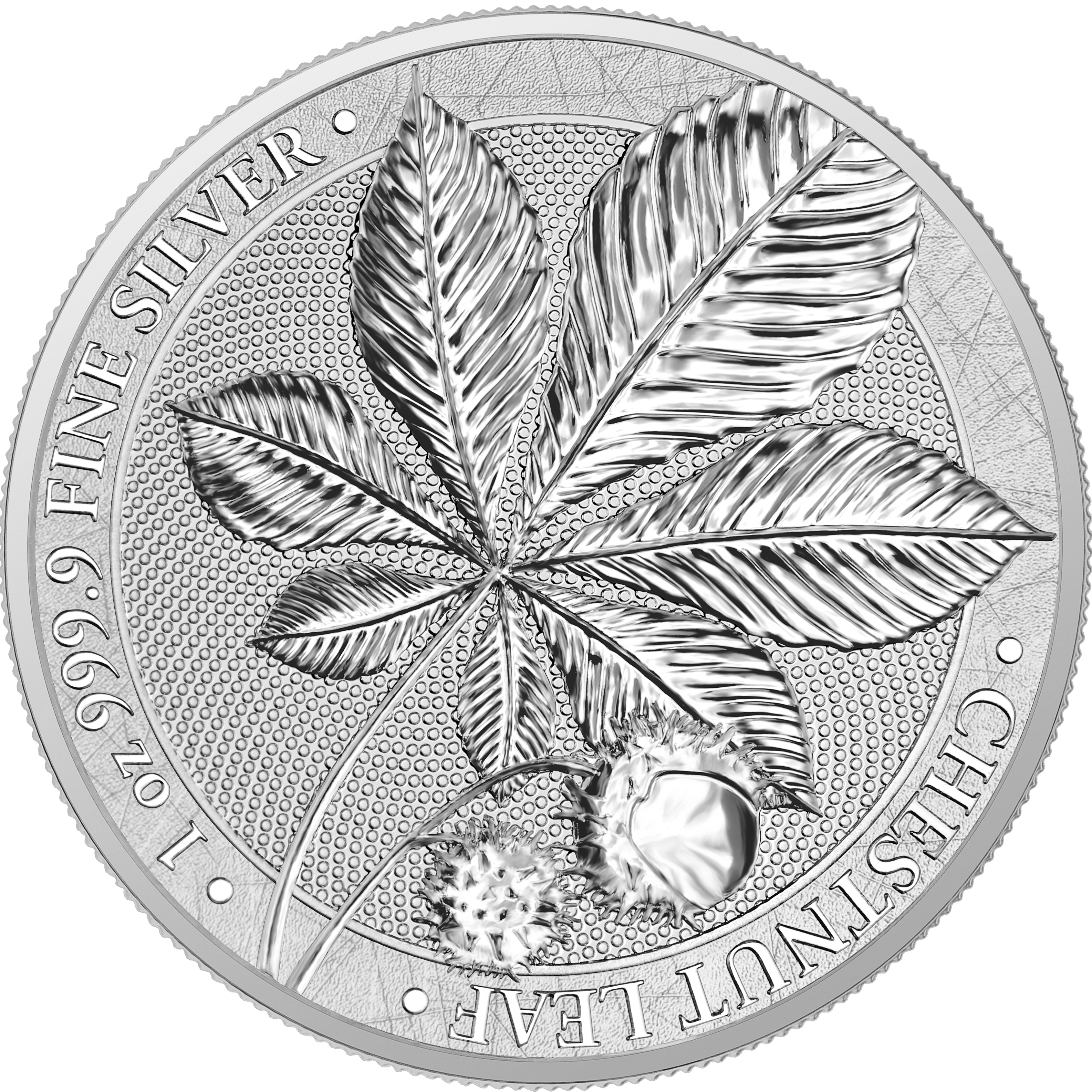 2021 Chestnut Leaf 1 oz Silver BU