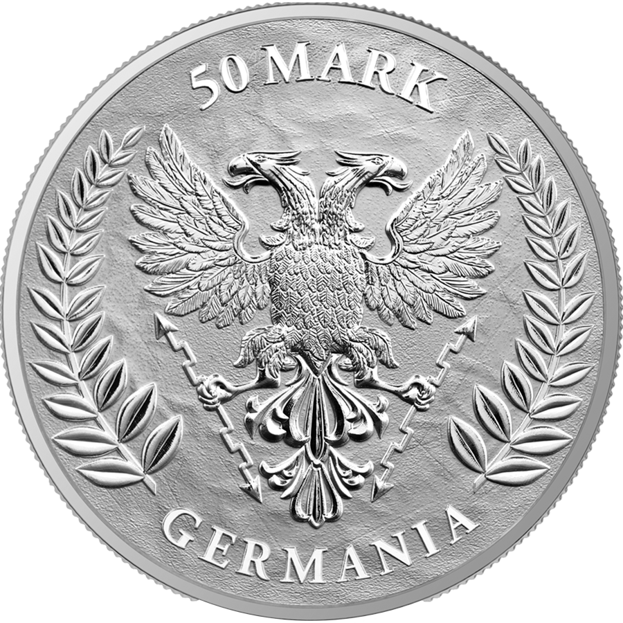 2021 Germania 10 oz Silver BU reverse