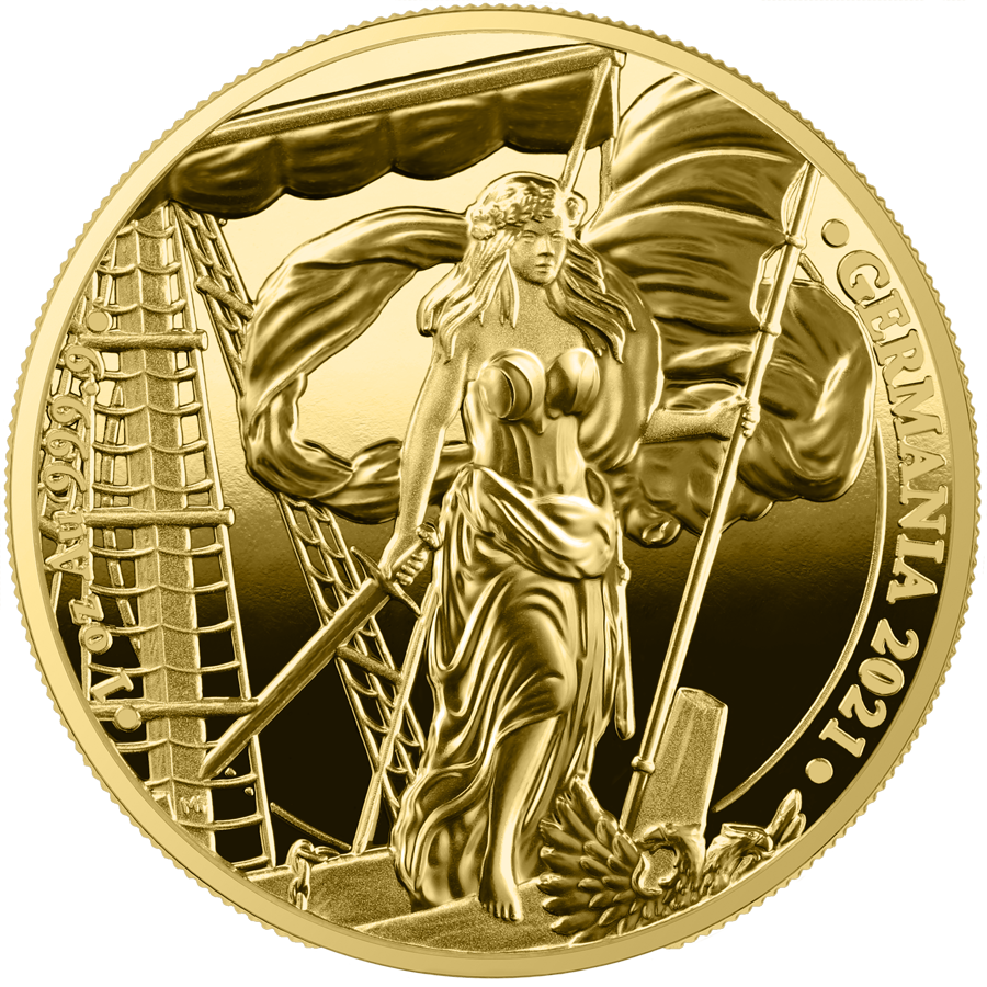2021 Germania 1 oz Gold Proof obverse