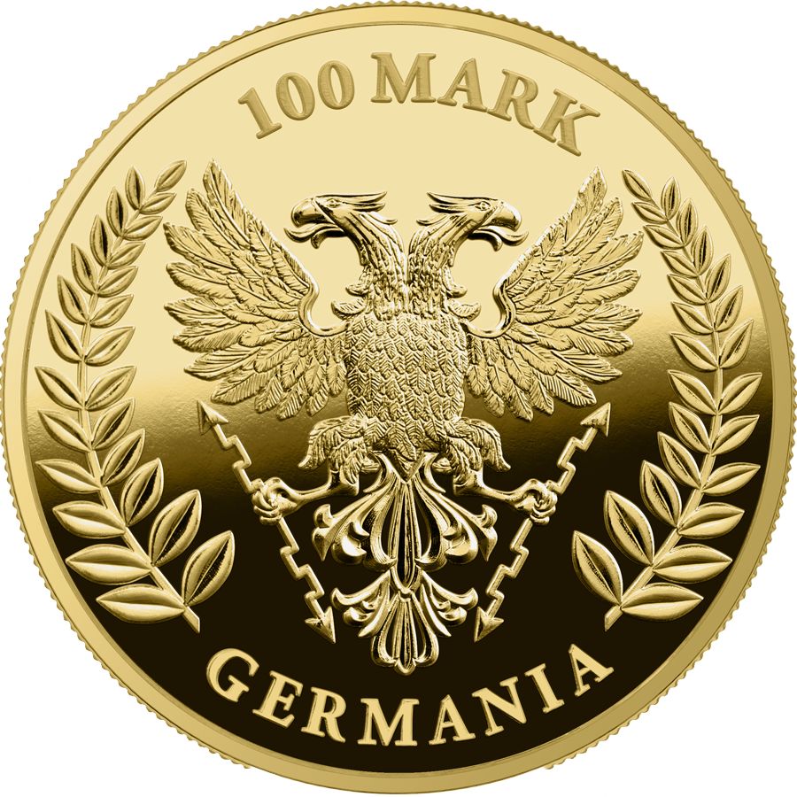 2021 Germania 1 oz Gold Proof reverse