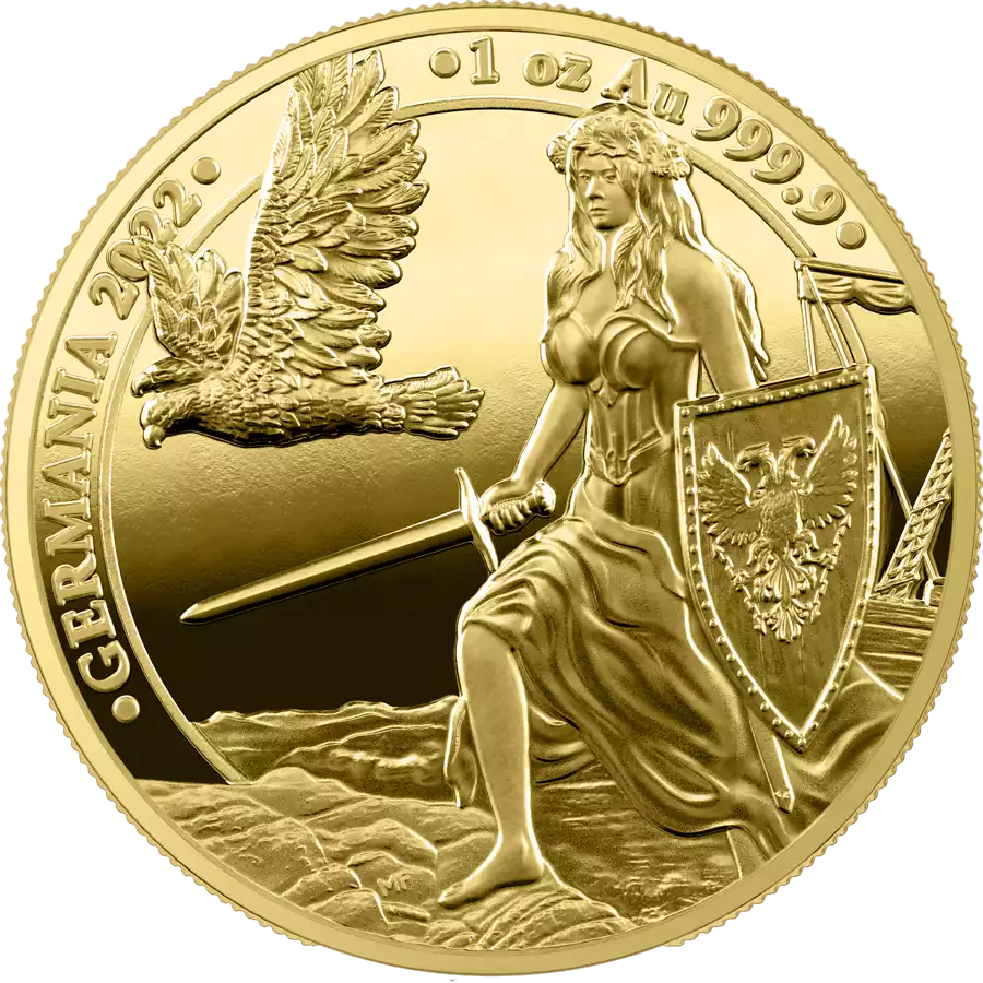 2022 Germania 1 oz Gold Proof obverse