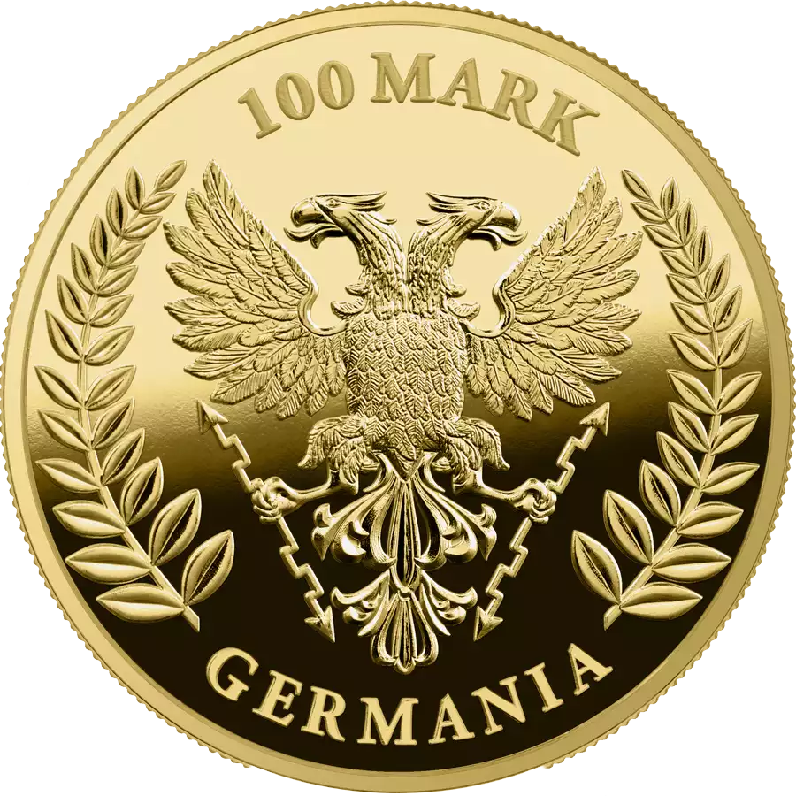 2022 Germania 1 oz Gold Proof reverse