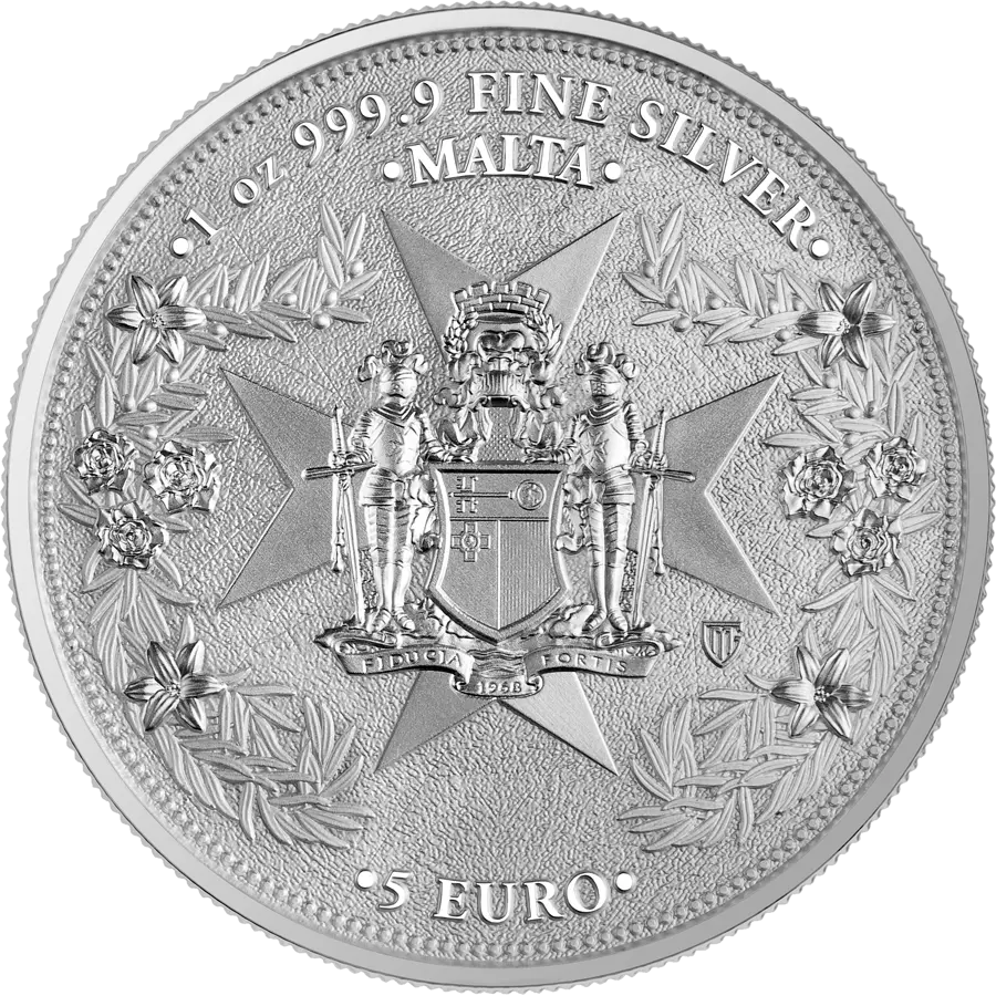 2023 Malta Golden Eagle 5 Euro 1 oz Silver BU reverse