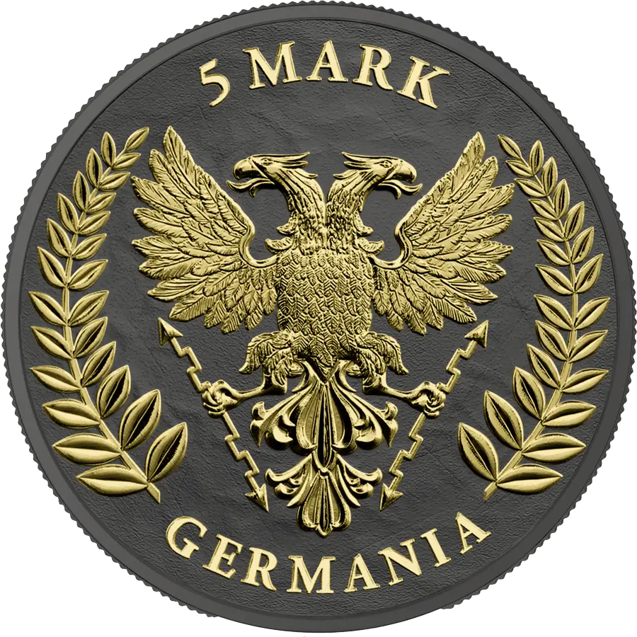 2024 Germania 1 oz Silver BU WMF Edition reverse