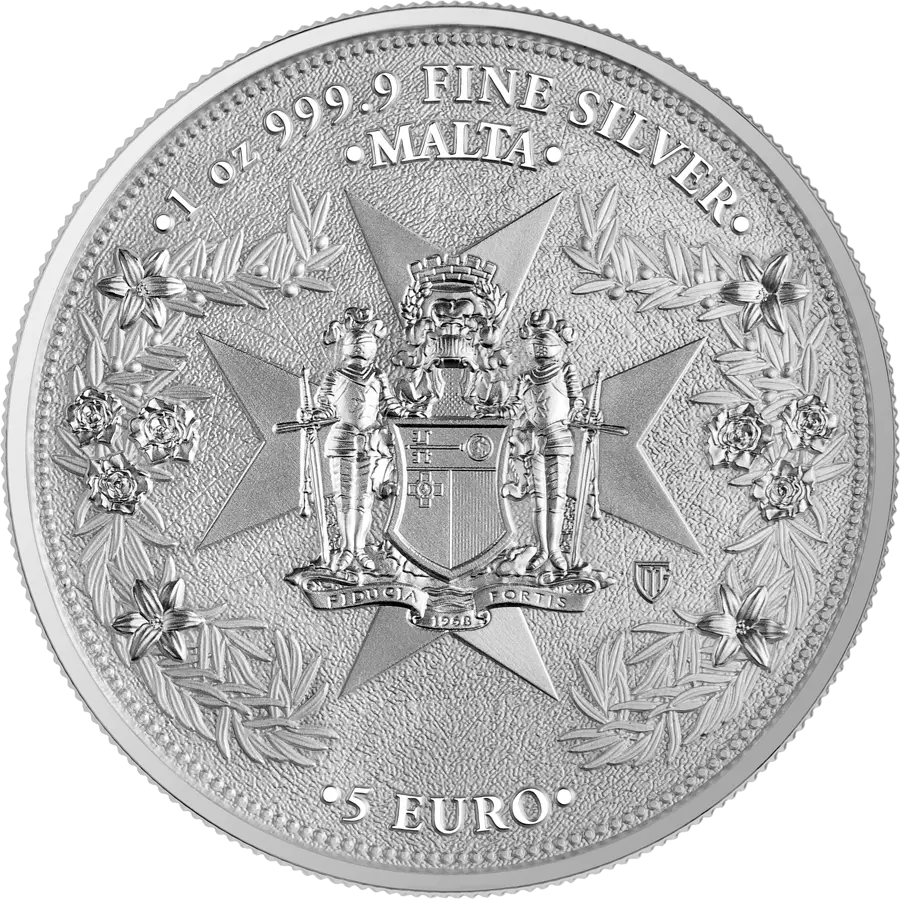 2024 Malta Golden Eagle 5 Euro 1 oz Silver BU reverse