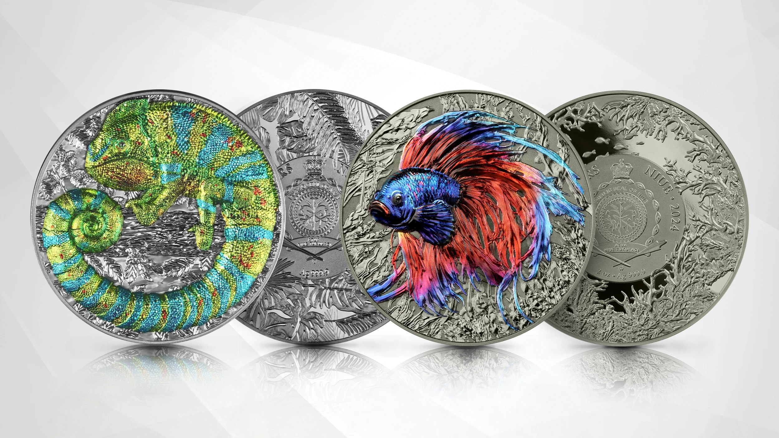 The most beautiful animals enchanted in a coin