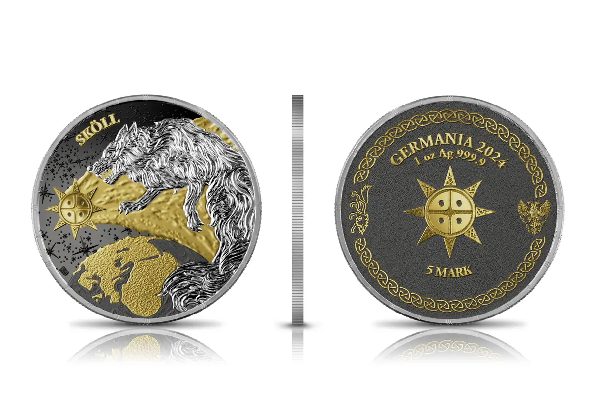 2024 Ragnarök: Sköll & Hati Geminus 2×1 oz Silver BU obverse