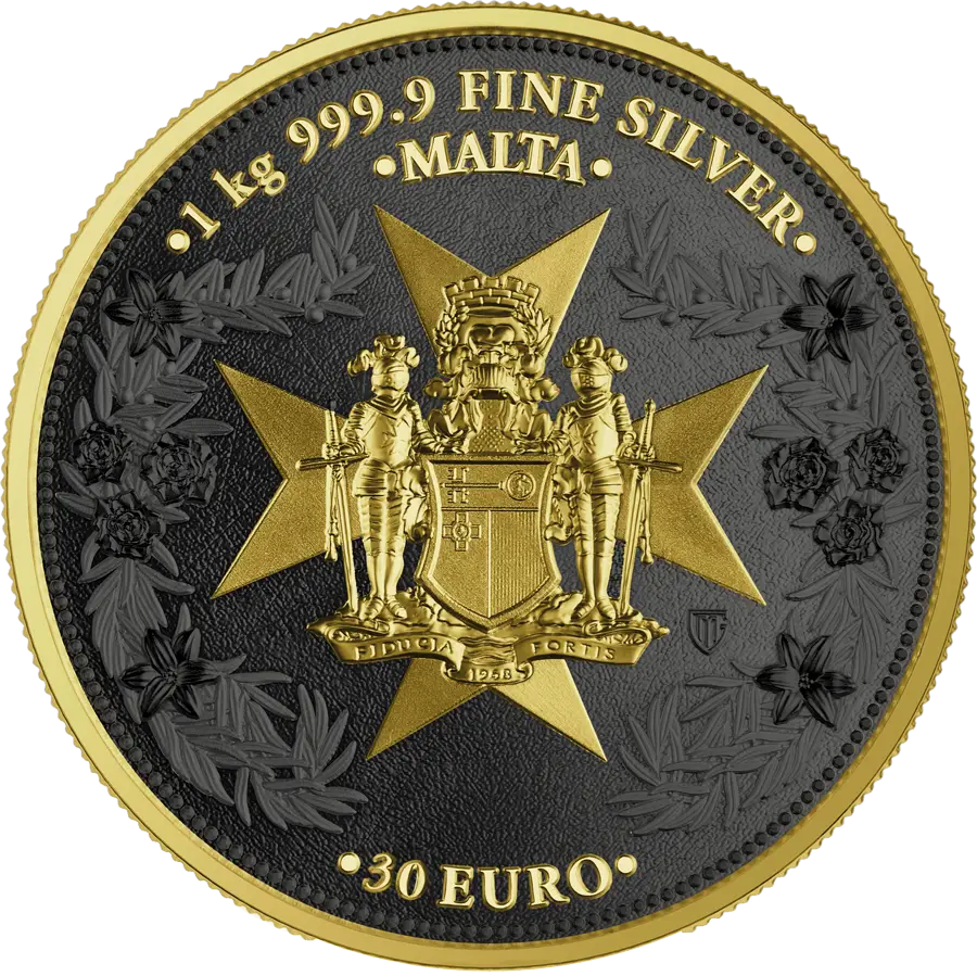 2024 Malta Golden Eagle 30 Euro 1 Kilo Silver BU – Limited Edition reverse