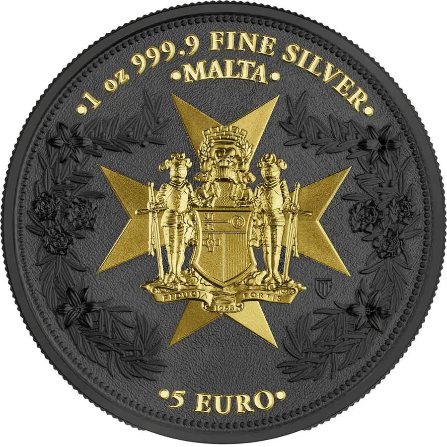 2024 Malta Golden Eagle 5 Euro 1 oz Silver BU – Limited Edition reverse