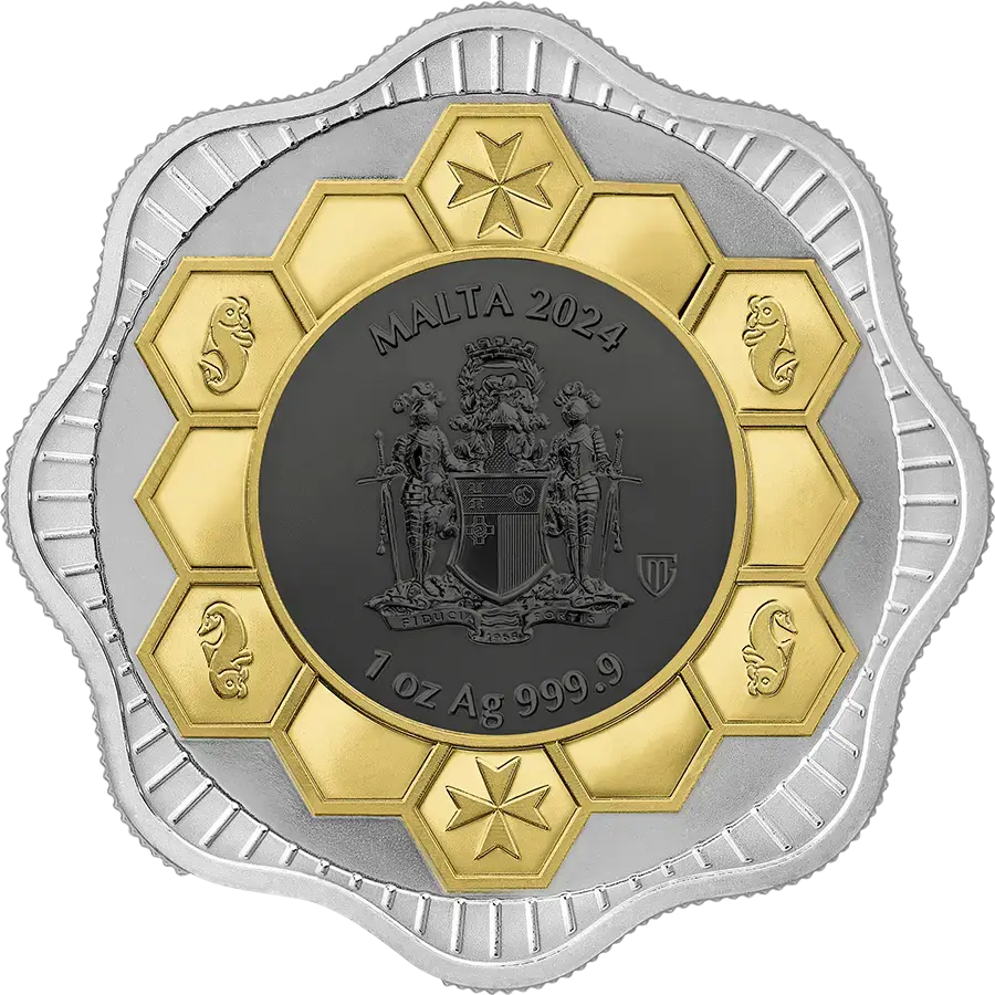 2024 Malta Maltese Bee 5 Euro 1 oz Silver BU reverse