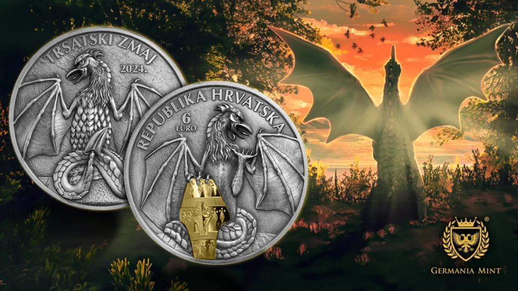 The legendary Trsat Dragon and his image on the new coin of the Germania Mint 