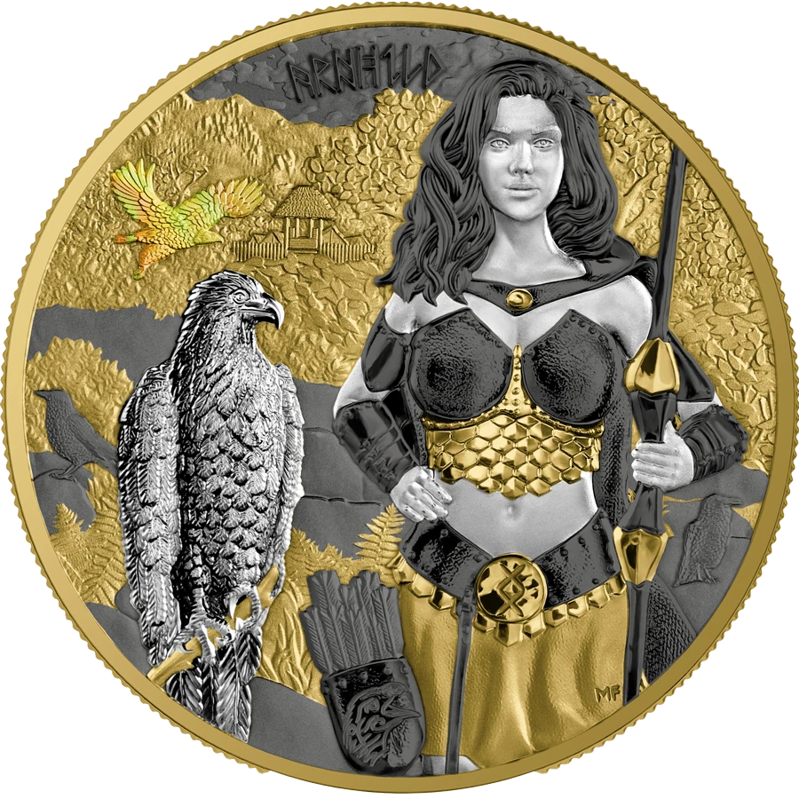 2025 Valkyries: Arnhild Valhalla 1 oz Silver BU obverse