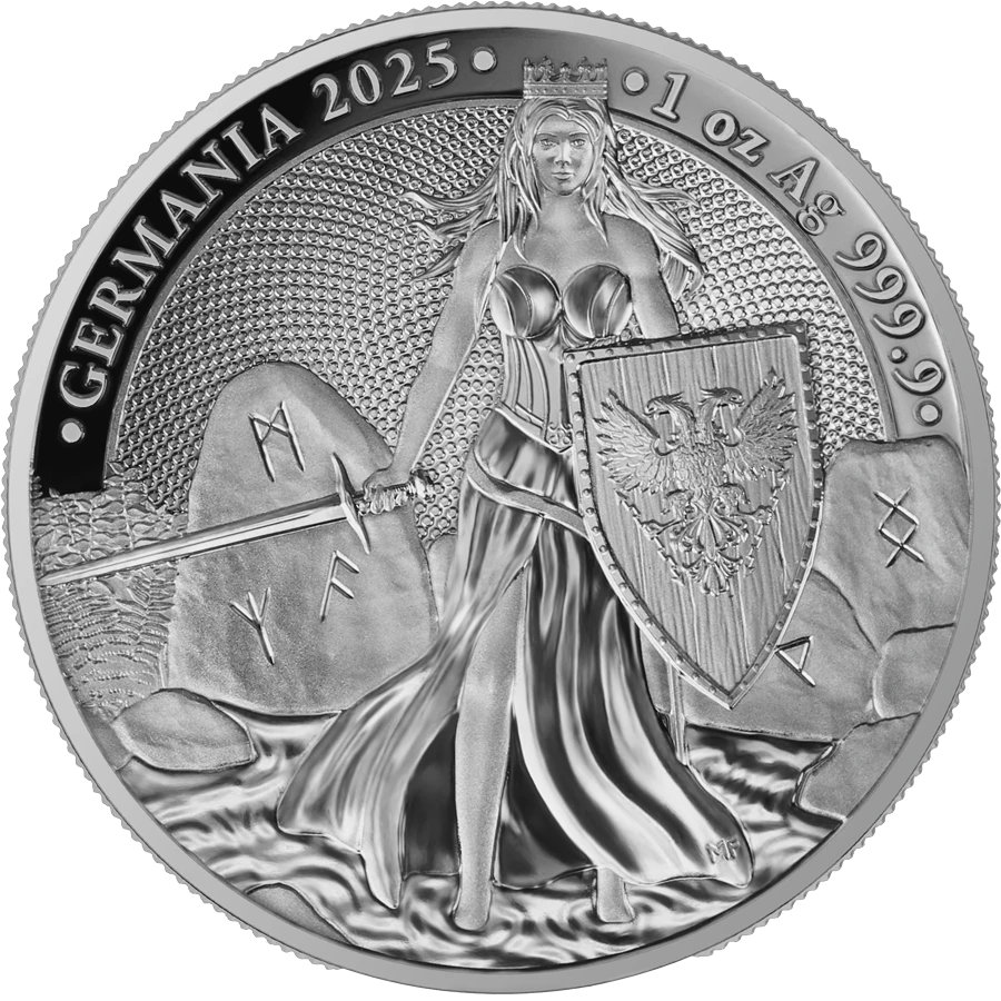 2025 Germania 1 oz Silver Proof obverse