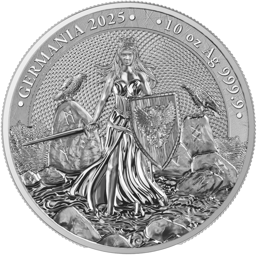 2025 Germania 10 oz Silver BU obverse