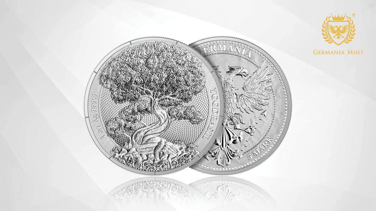純銀盃　167g 2025 Mythical Forest: Yggdrasil Spring 1 oz Silver BU