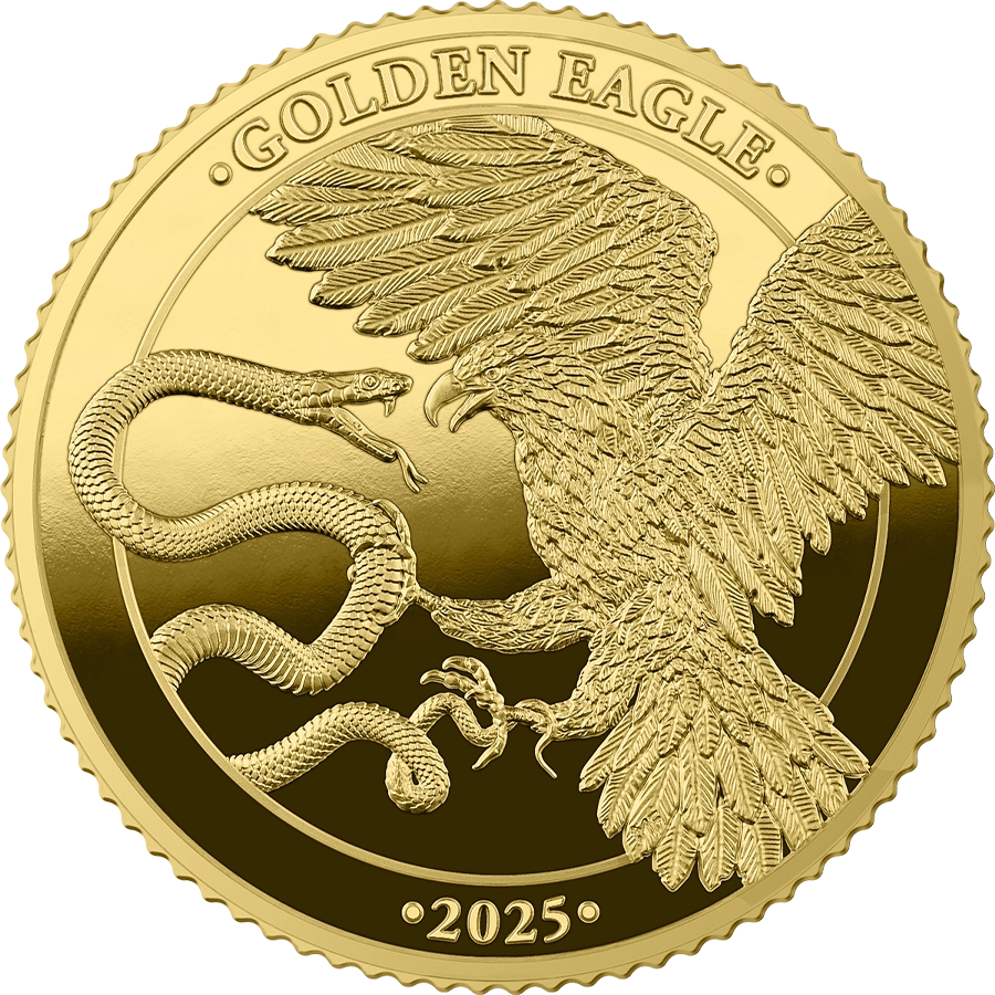 2025 Malta Golden Eagle 10 Euro 1/10 oz Gold BU – Limited Edition obverse